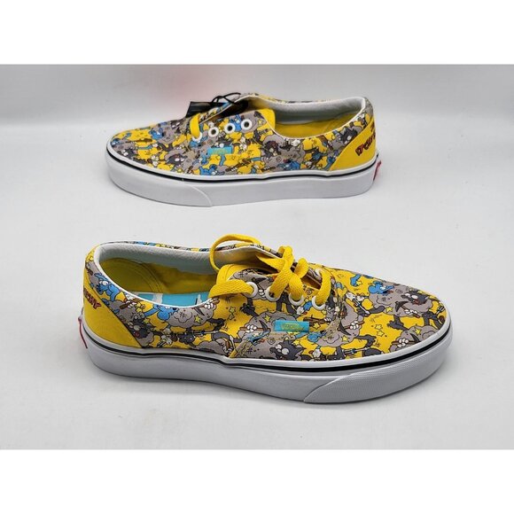 Vans Era Shoes Mens Size 4.5 Womens 6 Yellow Simpsons Itchy Scratchy Krusty Show - Picture 4 of 13